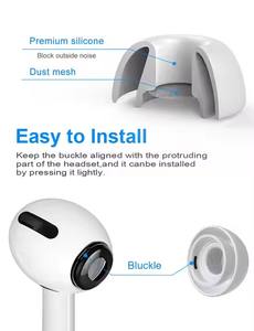 4 paires d'embouts d'oreille en silicone <span class=keywords><strong>de</strong></span> remplacement pour écouteurs à réduction <span class=keywords><strong>de</strong></span> <span class=keywords><strong>bruit</strong></span> professionnelle, fabriqués en Chine et en GUA, unisexe - Product Image 4