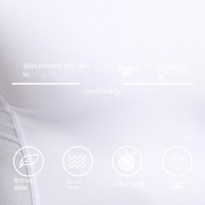 Abbigliamento Fitness primavera estate da uomo ad asciugatura rapida nuovo Design bianco aderente <span class=keywords><strong>a</strong></span> maniche corte sportivo da corsa all'aperto - Product Image 4