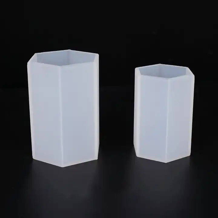 hexagon pillar candle molds silicone casting