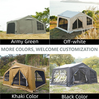 12 ㎡   Tentes de camping gonflables d'extérieur de 129 pieds² avec colonne d'air en PVC de 15 cm, faciles et rapides à gonfler, en vente