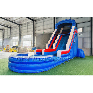 מותאם אישית מסחרי כיתה pvc מתנפח מים שקופיות שיש צהוב מתנפח מבוגרים מסיבת מים שקופיות למכירה - Product Image 5