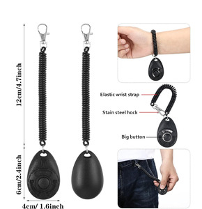 Suministros de entrenamiento a precio de fábrica para mascotas, gatos, pájaros, perros, comportamiento de tren, <span class=keywords><strong>Clicker</strong></span> con correa para la muñeca, Clickers de entrenamiento para perros - Product Image 6