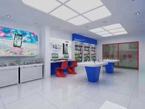 Comptoir d'exposition de téléphones modernes, <span class=keywords><strong>vitrine</strong></span> en verre pour magasin de téléphonie mobile, design d'intérieur de magasin numérique - Product Image 3