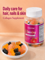 Gummies véganes éclaircissantes et blanchissantes Daynee aux herbes pour la beauté des cheveux, de la peau et des ongles – Compléments beauté pour adultes (ne convient pas aux adolescents et aux enfants)