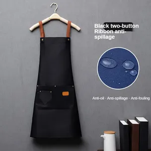 Babero de Cocina de Poliéster Impermeable al Agua, Unisex, con Bolsillos, Suave, Reutilizable, Moderno, para Trabajo, Limpieza, Restaurante, Floristería - Product Image 4