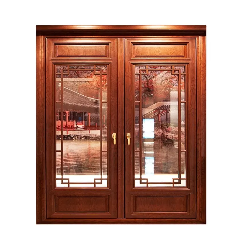 Hot Sale Factory Direct Price Luxury Living Room Furniture Aluminum Clad Wooden Doors
