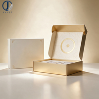 Boîtes d'expédition rigides personnalisées imprimées en quadrichromie avec fermeture magnétique, pelliculage brillant, emballage cadeau de luxe en carton ondulé pour