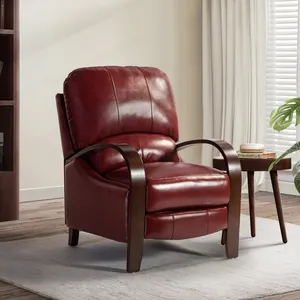 최신 판매 거실 가구 여가 의자 미국식 나무로 되는 팔걸이 recliner 소파 의자