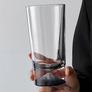 Tazza di vetro di montagna <span class=keywords><strong>Fuji</strong></span> nero profondo Lelyi nel Design creativo di nicchia tazza di caffè di montagna della neve - Product Image 4