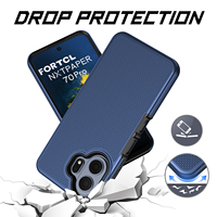 Coque arrière double couche pour TCL NxtPaper 70 Pro, ajustement parfait, silicone robuste, coins renforcés, hybride, résistante aux chocs, 2 en 1