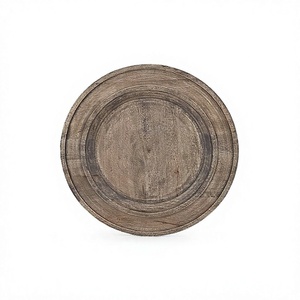 Antique Design Wooden Charger <b>Plate</b> With Premium Quality Round Shape Under <b>Plate</b> Show <b>Plate</b> At Lowest Price - Product Image 1