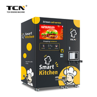 Distributeur automatique de soupes chaudes, hamburgers et sandwichs TCN avec écran tactile