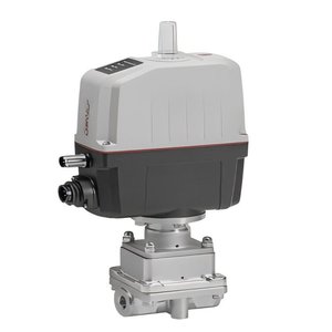 Vanne d'arrêt électrique Gemu 5668D1C14C1S0G630AC, raccordement FNPt x FNPt, bonnet en acier inoxydable 316 - Product Image 1