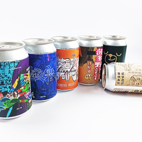 Étiquettes de bière à impression numérique personnalisée, autocollant de bouteille de canette, étiquette d'emballage personnalisée auto-adhésive étanche