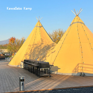 Kawagebo Kamp 13M, 10M, 8M, 6.5M Ngoài Trời Vải Lớn Khổng Lồ Hat Ấn Độ <span class=keywords><strong>Tipi</strong></span> Teepee Kim Tự Tháp Lều Cho Đảng Glamping Đám Cưới Tổ Chức Sự Kiện - Product Image 5