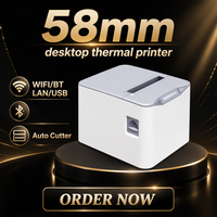 Imprimante thermique de reçus de bureau TP-8370 80 mm avec coupe-papier automatique, interface USB, 203 dpi, noir et blanc, pour utilisation en point de vente