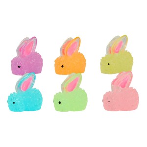 Miniatura de conejo de resina Lanshuo que brilla en la oscuridad, suministro de artesanía 3D para joyería DIY, adorno para escritorio o coche. - Product Image 5