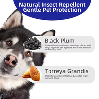 Gouttes Liquides Vermifuges aux Herbes Naturelles Saveur Bœuf Bio pour Chiens, Chats et Animaux de Compagnie – Complément Santé Renforçant l'Immunité, Soutien Digestif, Répulsif