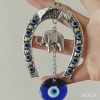 Vente en gros de haute qualité Turquie bleu mauvais œil tenture murale grec mauvais œil tenture murale, sabots d'éléphant mauvais œil décoration murale