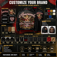 Chaqueta de Cuero Personalizada para Hombre, con Bordado Sencillo y Pedrería, Logotipo Personalizado, Chaqueta Varsity de Piel de Cordero Genuina, MOQ Bajo