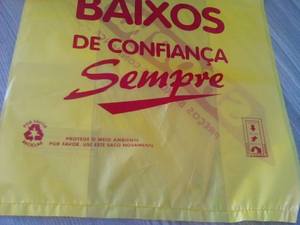 Sac en plastique jaune de T-shirt du meilleur prix pour emballer des sacs à provisions de légumes et de fruits - Product Image 4