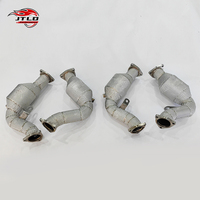 Tuyau de descente d'échappement de bouclier thermique d'acier inoxydable à haut débit pour Audi S5 B8 B8.5 8T série 2012 3.0L Quattro