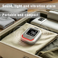 Détecteur d'alarme de monoxyde de carbone portable haute sensibilité 5-en-1, étanche IP65, pour camping extérieur, avec avertisseur sonore/vibrations 80 dB