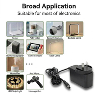 Adaptateur Secteur Mural AC/DC 12V 1.5W 18W pour Échantillons, Chargeur de Voyage 12 Volts 1.5 Ampères pour CCTV, LED, Routeur, Alimentation OEM ODM