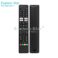Control Remoto de Repuesto ES-RM180-1, Nuevo Material ABS para Control Remoto de TV LED/LCD Sharp BT-VoiceRC-20-1 con Botón Funcional