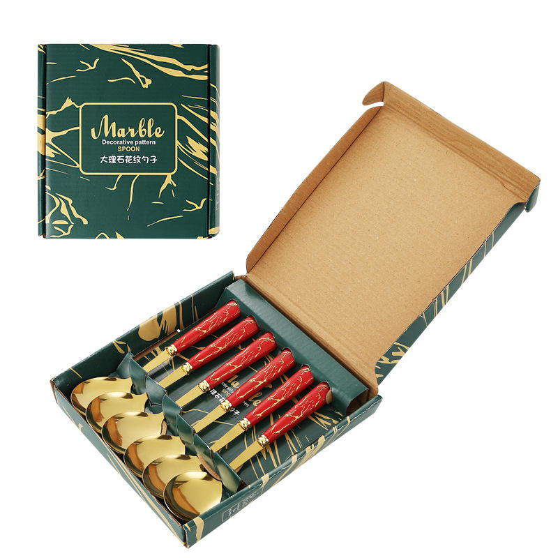 กล่องของขวัญ6ชิ้นสีแดง