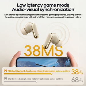 Écouteurs sans fil REMAX TWS-30 ANC ENC avec réduction active du bruit, Bluetooth 6.0, haut-parleur 13 mm, faible latence pour le gaming - Product Image 5