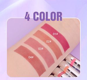 MLM Customizable Blue Pearlescent Matte Peel Off <b>Lip</b> Gloss Waterproof Long Lasting Non-Stick Cup High Pigment Vegan <b>Lip</b> Stain - Product Image 2