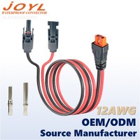 Câble adaptateur JOYL Solar vers XT60i 12AWG pour station d'alimentation portable RV et panneaux solaires