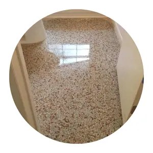 Pedra fatia cor-areia livre de solventes 3 D efeito espelho revestimento AB componentes Epoxy Resin Floor Paint