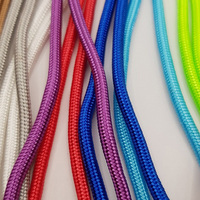 Guirlandes lumineuses fil noir connectable corde extérieure 7 pouces Nylon court pratique lanières de poignet pour clés Badges Selfie Stick