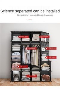 Custom Color <strong>Portable</strong> Diy Clothes Foldable Cabinet Plastic Organizer <strong>Wardrobe</strong> Cube Closet Plastic <strong>Wardrobes</strong> for Clothes - Product Image 3