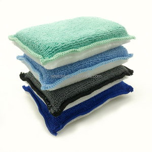 New <span class=keywords><strong>Dual</strong></span> Side rửa xe tự động chi tiết sáp <span class=keywords><strong>Applicator</strong></span> Pad sợi nhỏ nội thất chà miếng bọt biển với lông - Product Image 6