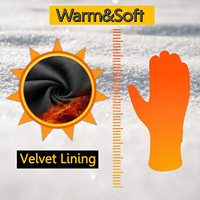 Gants d'hiver en polyester pour hommes, respirants, thermiques, antidérapants, imperméables, à écran tactile, pour le sport, le cyclisme, la randonnée