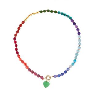 Collar con Colgante de Piedras Naturales Chapado en Oro de 14k y 18k, de Acero Inoxidable Personalizado Anti-deslustre, Estilo BOHEMIA, para Hombre y Mujer - Product Image 4