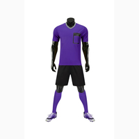 Drapeau personnalisé Arbitre de football Uniforme Paquet Ensemble 7v7 Pas Cher Football Gardien Uniformes pour Équipes