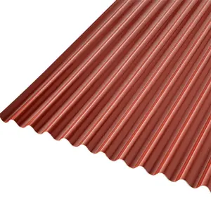 Düz sac metal çatı onduline çatı levhaları fiyatları oluklu bambu çatı levhaları