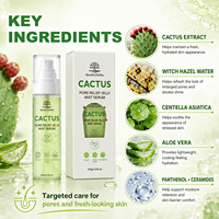 Sérum Brume Hydratante Visage au Cactus OEM ODM avec Aloès, Centella, Panthénol, Céramide – Soin de la Peau en Gros sous Marque Privée