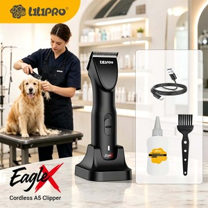 <span class=keywords><strong>Tondeuse</strong></span> à poils <span class=keywords><strong>pour</strong></span> animaux LILIPRO EagleX sans fil A5, rechargeable, silencieuse, <span class=keywords><strong>tondeuse</strong></span> <span class=keywords><strong>pour</strong></span> chiens, cisailles <span class=keywords><strong>pour</strong></span> animaux, kit de toilettage automatique <span class=keywords><strong>pour</strong></span> chevaux - Product Image 1