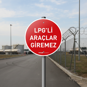 No LPG Vehicles Allowed Reflective Traffic Sign Flexible Aluminium Outdoor Sign <b>Board</b> - Product Image 3