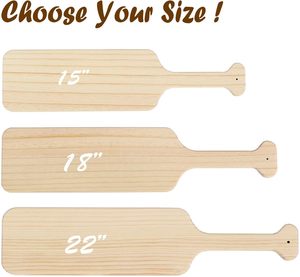 Paleta de madera sin terminar <span class=keywords><strong>con</strong></span> diseño Art Deco para Fraternity Paddle Craft - Product Image 3