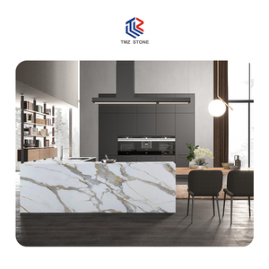 TMZ 7005 Calacatta Macchia Vecchia Cuarzo Blanco Quarzo Losa Artificial para encimera Vanity Top para Hotel Villa Departamento - Product Image 5