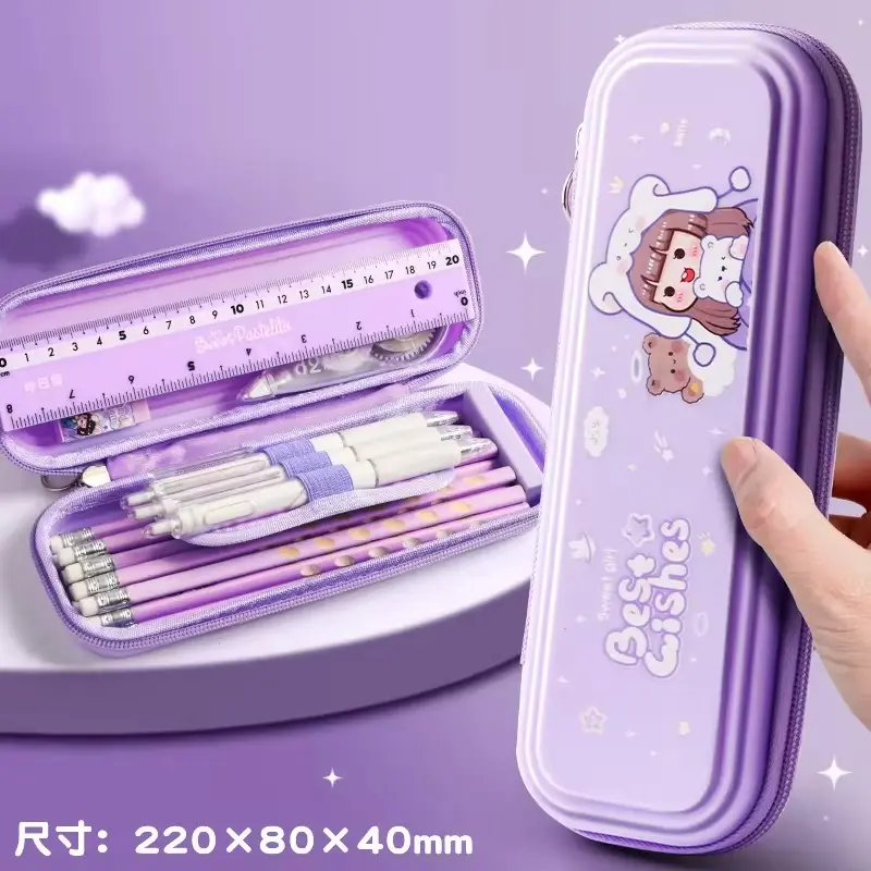 Cartoon Student Pencil Case: Waterproof  Anti-Fouling Design for Kids  Fun   Functional Stationery Accessory