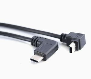 टाइप-सी से मिनी यूएसबी 2.0 90 डिग्री डेटा चार्जिंग ओलेग केबल संपर्क लाइन - Product Image 4