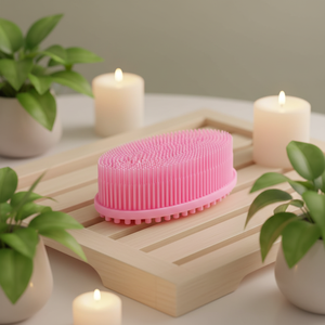 <span class=keywords><strong>Brosse</strong></span> de Douche en Silicone Doux à Double Face de Haute Qualité, Écologique, <span class=keywords><strong>pour</strong></span> le Corps, le Bain, l'Exfoliation et le Massage - Product Image 2