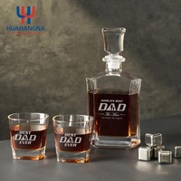 Unique Cool personnalisé personnalisé meilleurs cadeaux de carafe de whisky d'alcool pour cadeau de retraite pour homme père, amoureux du whisky